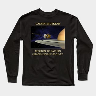 Cassini Grand Finale Huygens Space Saturn Shirt Long Sleeve T-Shirt